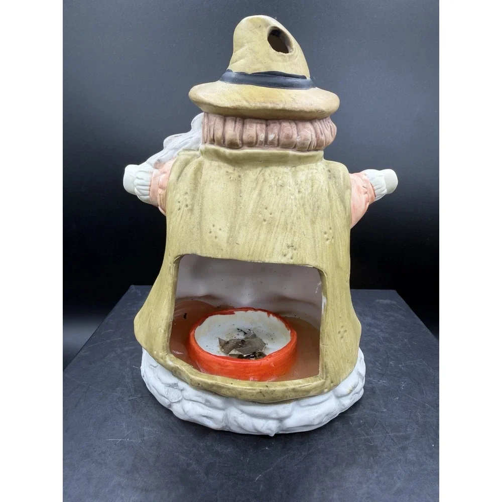 🎃 OCI Omnibus Scarecrow Votive Candle Holder – Vintage – UC ✨